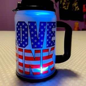 PINK Light Up American Flag Mug